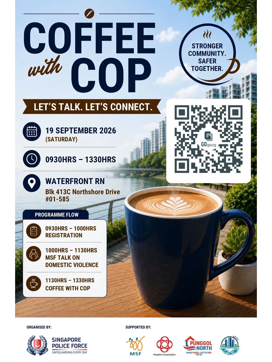 Poster for Coffee with Cop — Let’s Talk. Let’s Connect