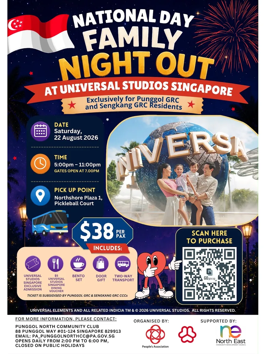 Poster for National Day Family Night Out At USS
