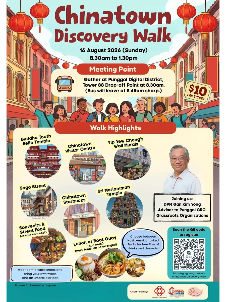 Poster for Step into the rich heritage of Chinatown on a fun-filled discovery walk!