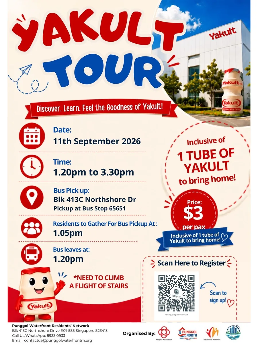 Poster for September School Holiday Special – Yakult Factory Tour!